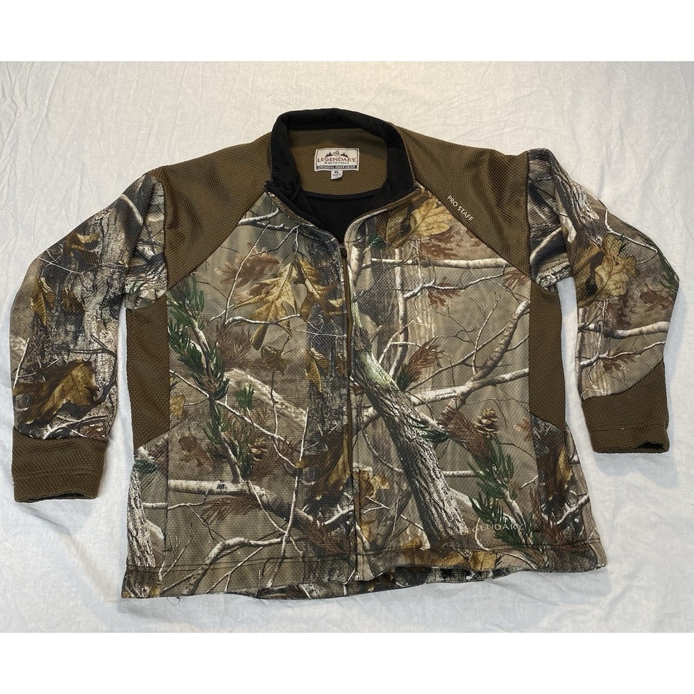 Legendary Whitetails Camo Zip Jacket XL‎ Realtree Pro Staff Hunting